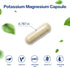 Potassium Magnesium Supplement 1000mg, Magnesium Potassium Zinc Aspartate Support Vascular, Bone, Heart, Muscle & Nerve Health, Non-GMO, Vegan, (120 Capsules)