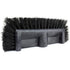 SPARTA Heavy-Duty Tile Scrub Brush, 12" Wide Brush Head with End Bristles for Commercial Tiles, Tubs, and Floors, Black.