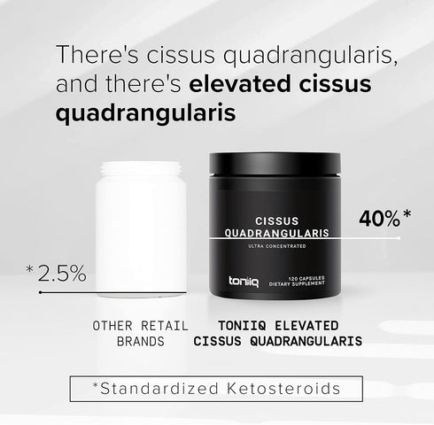 Toniiq Cissus Quadrangularis Capsules, 1200mg - Ultra High Strength Tendon and Joint Support Supplement, 120 Caps