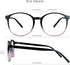VisionGlobal Blue Light Blocking Glasses for Women/Men, Anti Eyestrain Stylish Oval Frame, Anti Glare (Black Purple,