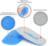 SQHT Heel Lift for Achilles Tendonitis and Leg Length Discrepancy, Shoe Inserts for Men and Women (Blue&Beige, Small)