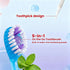 JASUNLEE 20Pack 5-in-1 Mini Disposable Toothbrushes with Toothpaste Tongue Scraper Floss Pick Portable Pre-Pasted