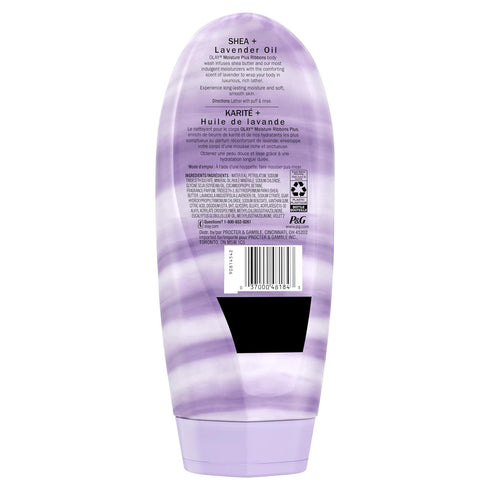 Olay Moisture Ribbons Plus Body Wash, Shea + Lavender Oil Scent, 18 oz