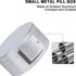 Metal Pill Case for Purse, Waterproof Daily Pill Box, Portable Organizer for Pills/Vitamins/Fish Oil, Silver Medium