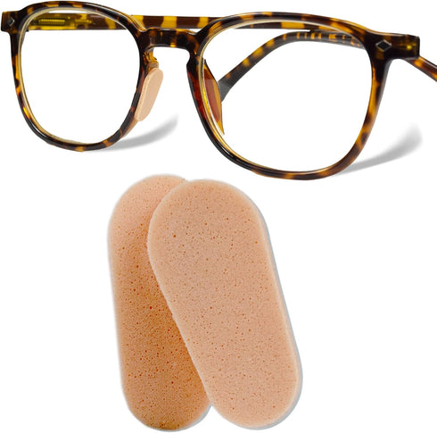 GMS Optical Symmetrical Self-Adhesive Soft Foam Nose Pads for Glasses, 15mm (5 Pair, Peach)