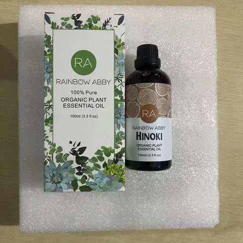 Hinoki Essential Oil (100ML), 100% Pure Natural Organic Aroma Hinoki Oil for Diffuser, Massage, Skin Care, Yoga