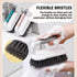 Scrub Brush, Heavy Duty Cleaning Brushes with Handle, 2 Pack for Shower, Bathroom, Kitchen, and Bathtub
