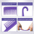 Wapodeai Wide Tooth Comb Detangling Hair Brush, Premium Care Handgrip Comb for Curly Hair
