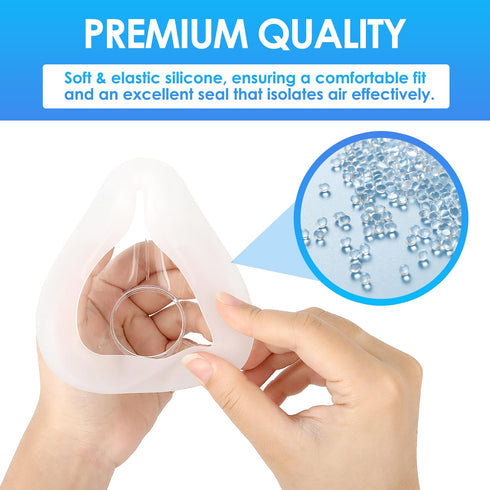 MAXMEDI 2 Packs F20 F20 Replacement Cushions for AirFit Masks (M) - Optimal Comfort, Reliable Seal, Soft and Durable