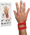 WristWidget (Red) Adjustable Wrist Brace for TFCC Tears, One Size fits most.
