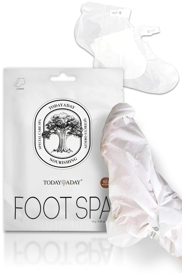Moisturizing Foot Mask for Dry Cracked Feet - Hydrating Foot Spa Kit, Baby Feet Foot Peel, Cracked Heel Repair with
