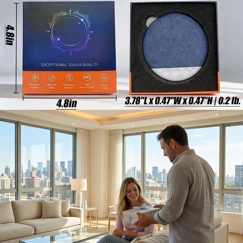 Pimluity Pillow Speaker, Bluetooth Under Pillow Speaker for Sleeping with White Noise Machine, Ultra-Thin Bone