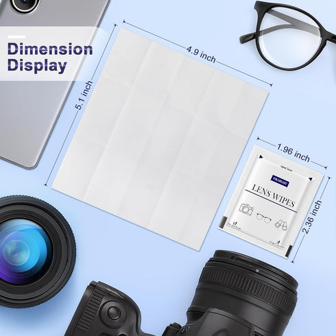 Pikabeast 200 Count Lens Wipes for Eyeglasses, Eyeglass Cleaner Wipes for Cameras, Sunglasses, Phone and Computer