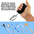 JFHNMLW Universal Cuff Utensil Adjustable Holder Strap for Hand Grip, Adaptive Utensils Aids Spoon Fork Holder Strip