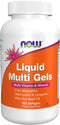 NOW Supplements Liquid Multi Gels with Lutein and Lycopene, plus Flax Seed Oil, 180 Softgels