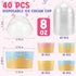 Jingmore 40 Count (8 oz) Paper Ice Cream Cups with Clear Dome Lids Disposable Dessert Cups Bulk Dessert Bowls Sundae