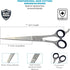 Professional Hair Cutting Scissors - Krisp Shave Japanese Stainless Steel Salon Barber Scissor (7 inch Inch) - Shears for Men's Beard Mustache Women Kids Pets Haircut All Purpose Shear, KSP-784 by Krisp Shave