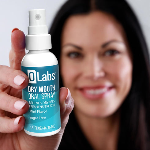Olabs 2 Pack (1.5 oz) Dry Mouth Spray - Mint Flavor Breath Spray for Fresh Breath, Sugar Free, Alcohol Free, Sprays