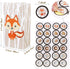 OurWarm 24pcs Woodland Party Favor Bags, 3D Animals Candy Treat Gift Bags with Thank You Stickers for Kids Birthday