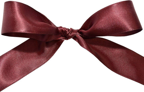 Morex Ribbon Double Face Satin 7/8" X 50 YD Burgundy Ribbon for Gift Wrapping, Crafts, Wedding Gifts
