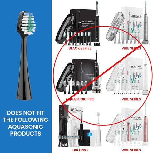 Harobey 5 5 Replacement Toothbrush Heads for AquaSonic Duo Series and Home Dental Center Electric Toothbruh, NOT