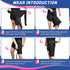 beister Hip & Thigh Brace Support - Adjustable Compression Sleeve for Sciatica Pain Relief, 5 Elastic Strips