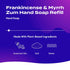 Zum Indigo Wild Hand Soap - Natural Liquid Hand Soap - Perfect Bathroom & Kitchen Hand Soap - Frankincense & Myrrh Scent - 32 oz Refill