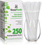 Plant Based Drinking Straws by StrawPanda - Eco Friendly Alternative to Plastic Straws, BPA Free (250 Pack)