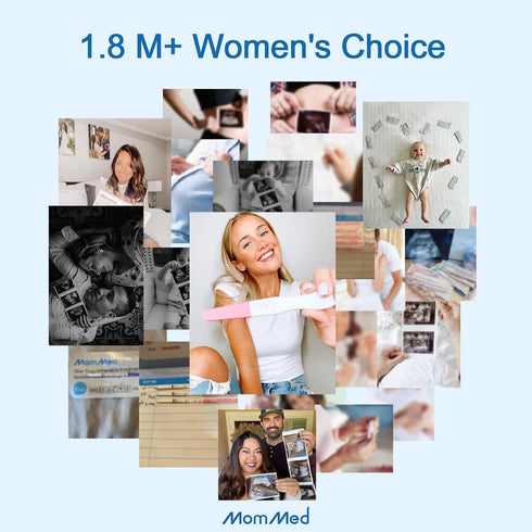 MOMMED 3 1 Pregnancy Test Midstream Sticks, X Individually Wrapped Home Pregnancy Test, Results in Fastest Minute, HCG