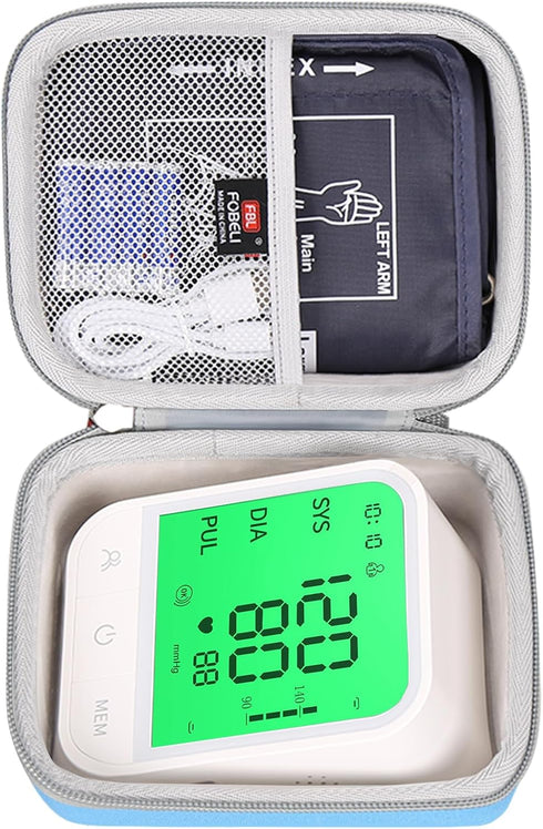 Carrying Case Compatible with Femometer/Invaxe/Alcedo Automatic Blood Pressure Monitor, Hard Protective Storage Bag
