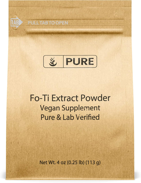 Pure Original Ingredients Fo-Ti Extract Powder (4 oz) - Eco-Friendly Packaging, Natural & Fine Ground