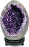 ZOBAYOP Amethyst Crystal Geode Dinosaur Egg Rock Quartz Cluster Natural Raw Purple Amethyst