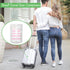 ZEJIA 10pcs Small Travel Containers - Pink Sample Containers with Screw Lids, 5 Sizes, 12pcs Labels, 2pcs Mini
