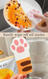 Biodegradable Cellulose Compressed Sponges, Cute Cat Paw Lemon Kitchen Wood Pulp Cleaning Sponges, 3 Packs