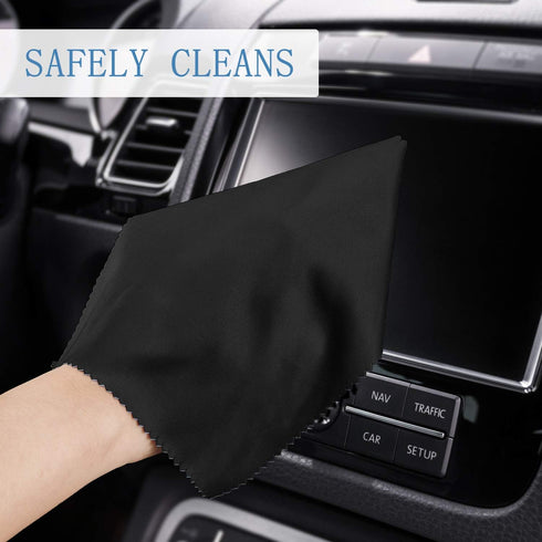 50 Pieces Microfiber Cleaning Cloths for Glasses, 7 x 6 Inch for Electronics and Screens