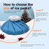 ANMIA Ice Pack Bags with Wrap for Injuries, Reusable Cold Pack for Pain Relief, Size 9''
