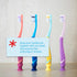 Jordan* Kids Toothbrush 4 Pack | 6-9 Years, Soft Bristles, BPA Free | Blue & Pink Step 3