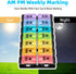 FGcase AM PM Weekly 7 Day Pill Organizer - Large Daily Pill Cases with Easy Push Button, Pill Reminder Container for