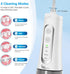 Cordless Water Dental Flosser, JNGOODS 300ml Rechargeable Oral Irrigator, IPX7 Waterproof, 4 Modes, 4 Jet Tips (White)