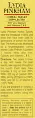 Lydia Pinkham 72 Count Herbal Supplement Tablets for Menstruation and Menopause Support