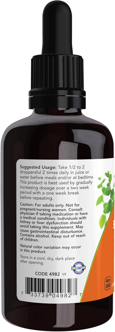 NOW Supplements Green Black Walnut Wormwood Complex Liquid, Herbal Supplement with Dropper, 2-Ounce