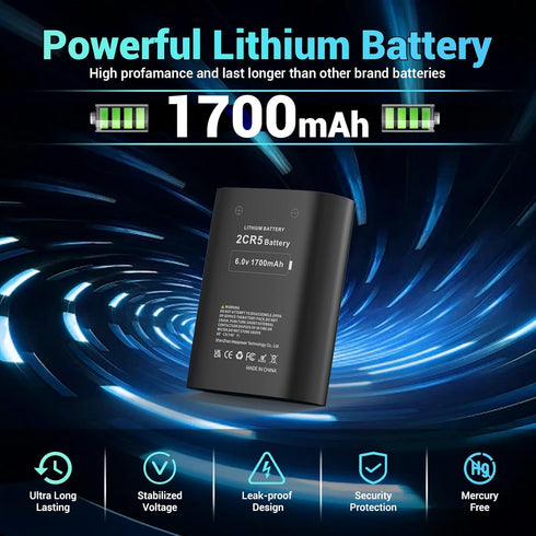TQTHL 5-Pack 6V 2CR5 2CR5, DL245, DL2CR5, DL345, DL345A, EL2CR5, EL2CR5BP, 1V, KL2CR5, KL2CR5-1, PR2CR5, RL2CR5