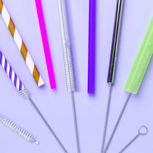 Straw Cleaner Brush Kit - 50 PCS Reusable Drinking Straw Cleaner for Baby Bottle, Sippy Cup, Water Bottle, Tubes