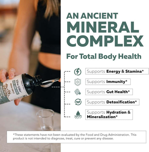 Flora Fulvic | Fulvic Acid + Humic Acid Complex – 550 mg | Mined in Utah, Prehistoric Deep Earth Extract for Immunity,
