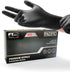 PACIFIC PPE 4 mil Black Nitrile Disposable Gloves - Food-Safe, Latex-Free Cleaning and Cooking Gloves (Large)