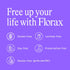Florax Liquid Probiotic Supplement, 5 Vials for On-The-Go Gut Support, Vegan & Gluten Free
