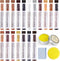 Furniture Markers Touch Up, 18 Colors Wood Markers Repair Kit with Wood Polish Wax for Scratches