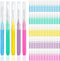 ewinever 100 Pieces Interdental Brush, Toothpicks for Oral Dental Hygiene, Braces Brush Teeth Cleaner