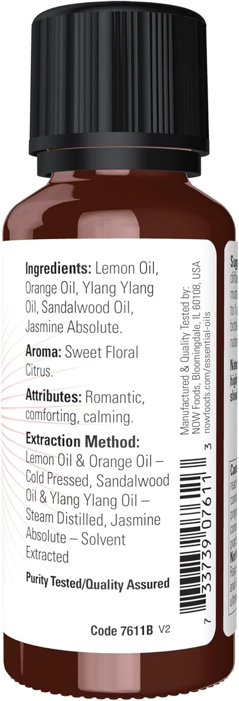 NOW Essential Oils Naturally Loveable Oil Blend, Romantic Aromatherapy Scent, 1-Ounce