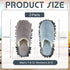 Jecery 2 Pair Microfiber Slippers, Washable Cleaning Slippers for Floor Dust and Dirt Cleaning Tool Supplies